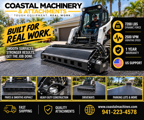 Skid steer vibratory - 66",