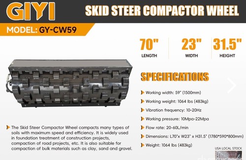 New vibratory skid steer - new,